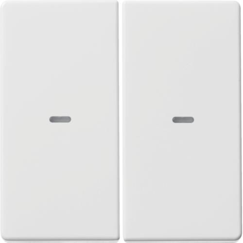 Touche double Berker monobloc Q.1 / Q.3 Blanc polaire Velours