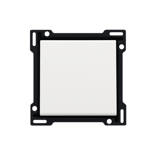 Set de finition pour interrupteur ou bouton-poussoir simple, couleur white coated