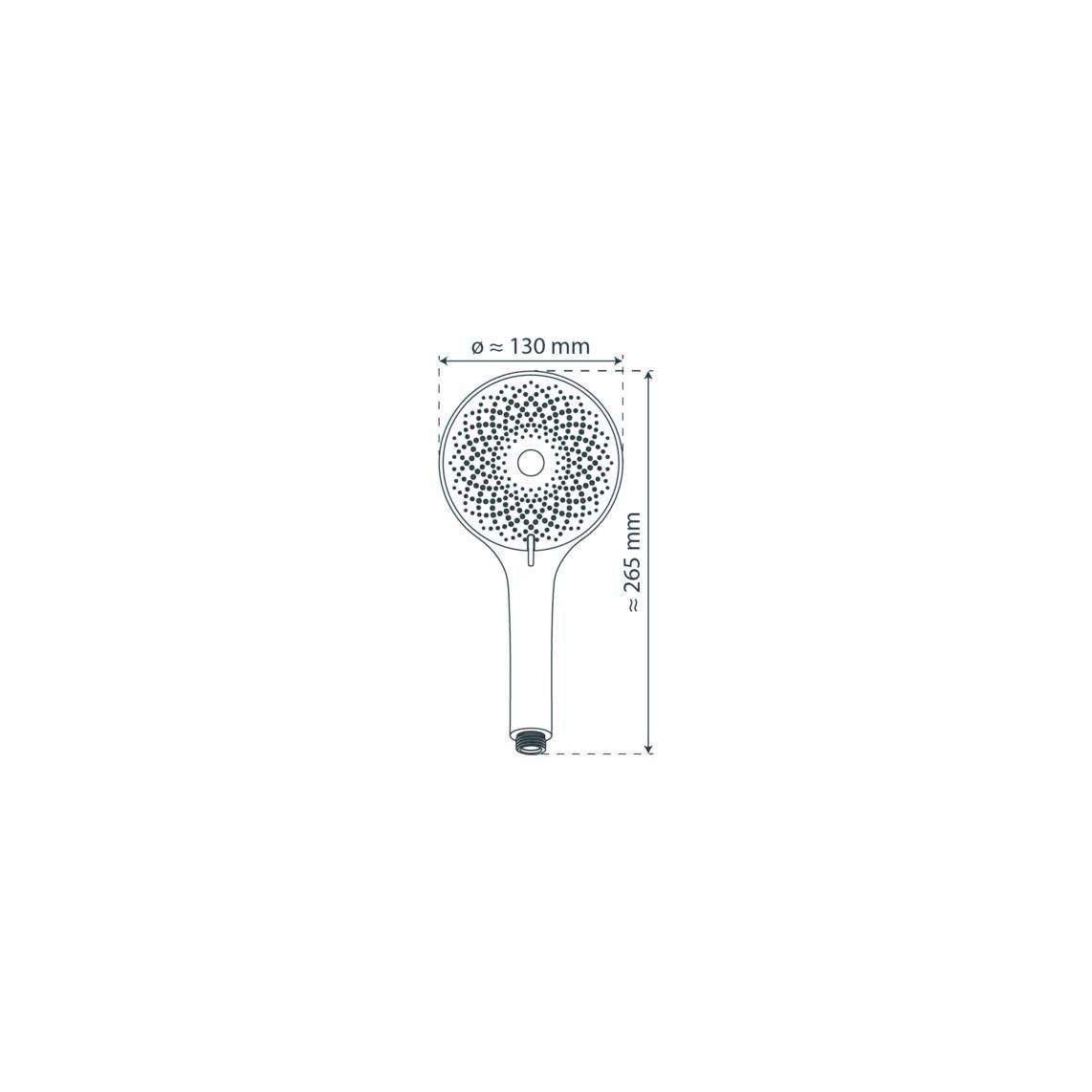 60295 CAPRI Hand shower, rosé matt/white vue 2