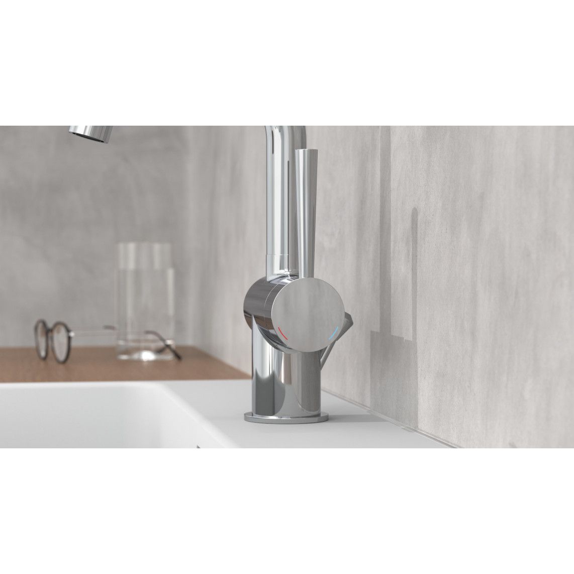 79010 CORNWALL Mitigeur lavabo, chromé vue 7