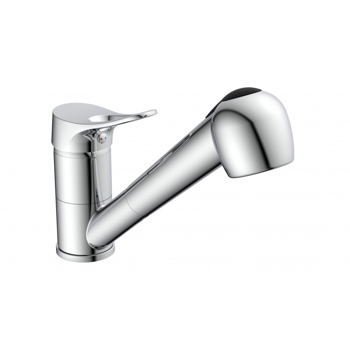 NI183VECR-LP VERONA Sink mixer low pressure, chrome, with pull-out sprayer vue 2