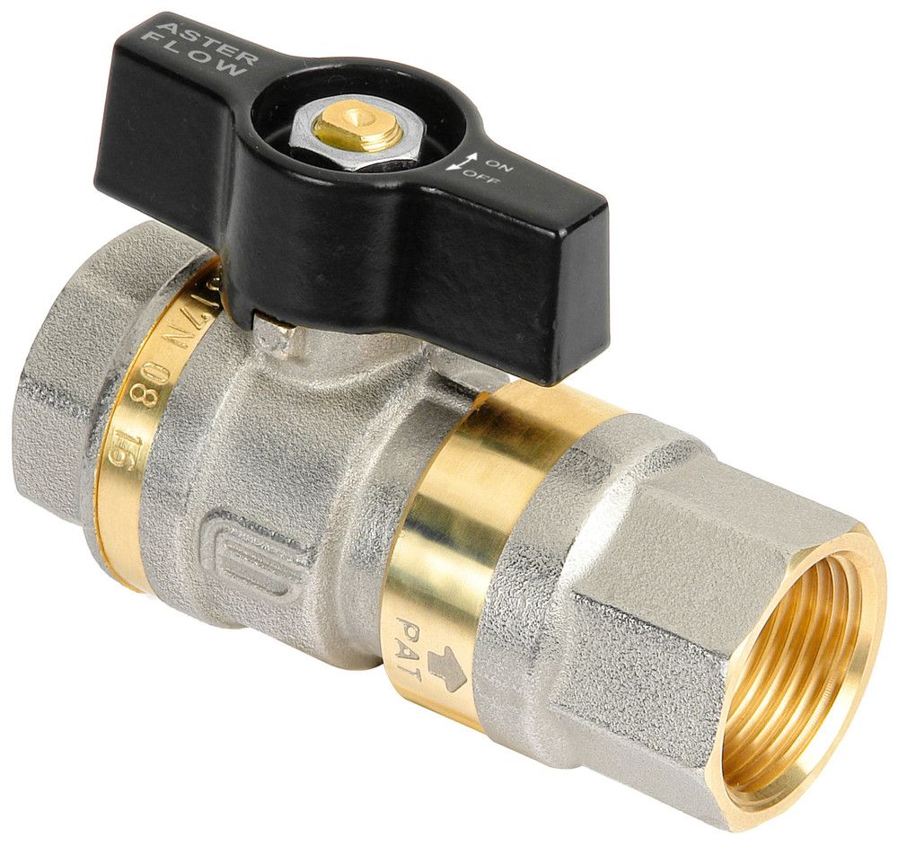 Effebi Aster Flow Robinet À Bille Avec Clapet Anti-retour 1/2” Acs Agrée