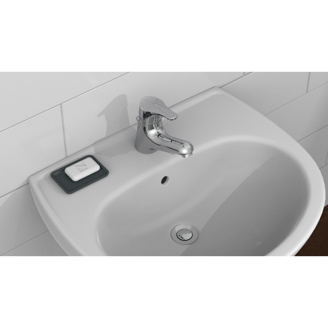 22150 ATTICA Wash basin mixer, chrome, with pull-out sprayer vue 8