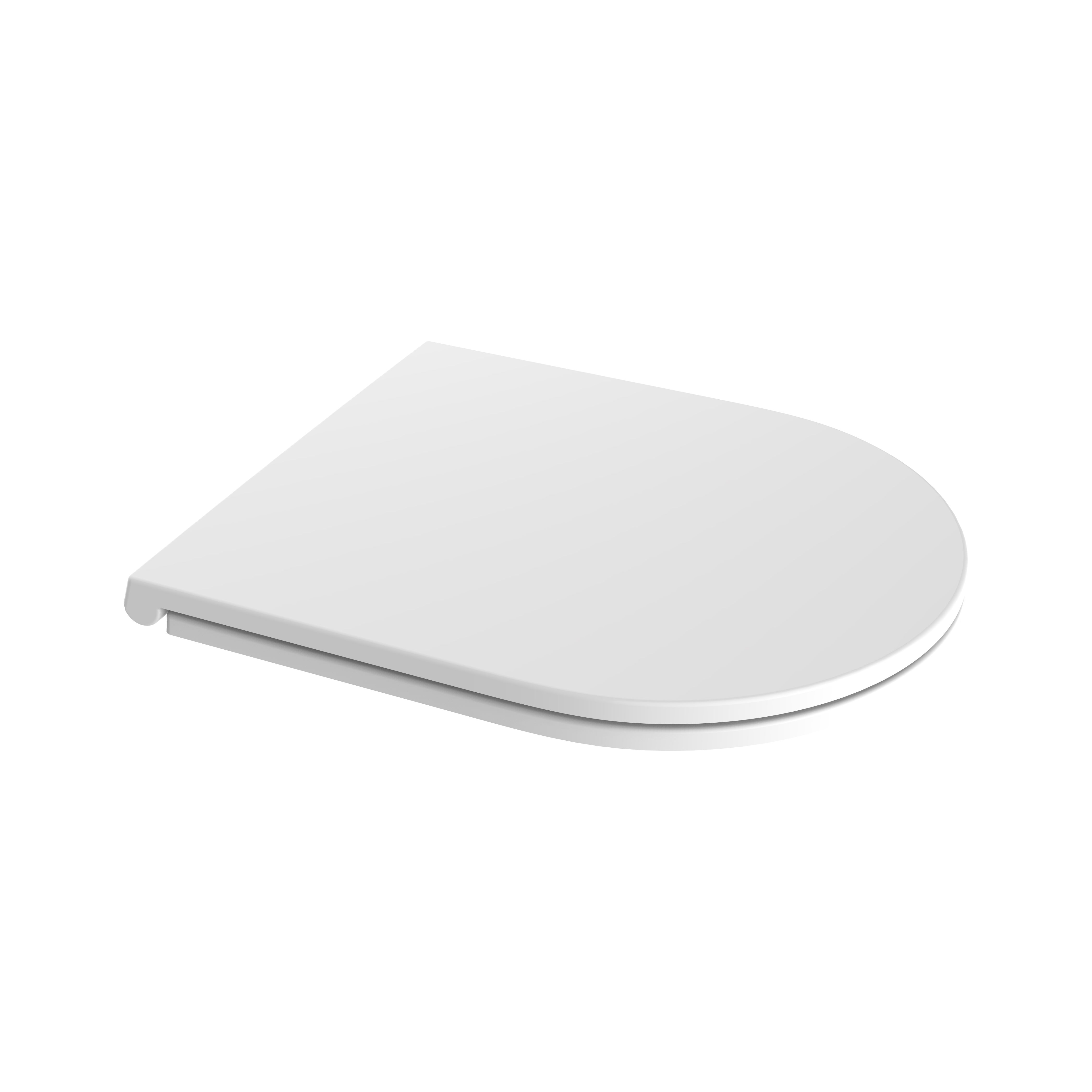 Aloni Abattant WC Premium - Design Slim - Soft Close - Quick Release - Topfix - Duroplast - Charnières EN INOX - Blanc Brillant