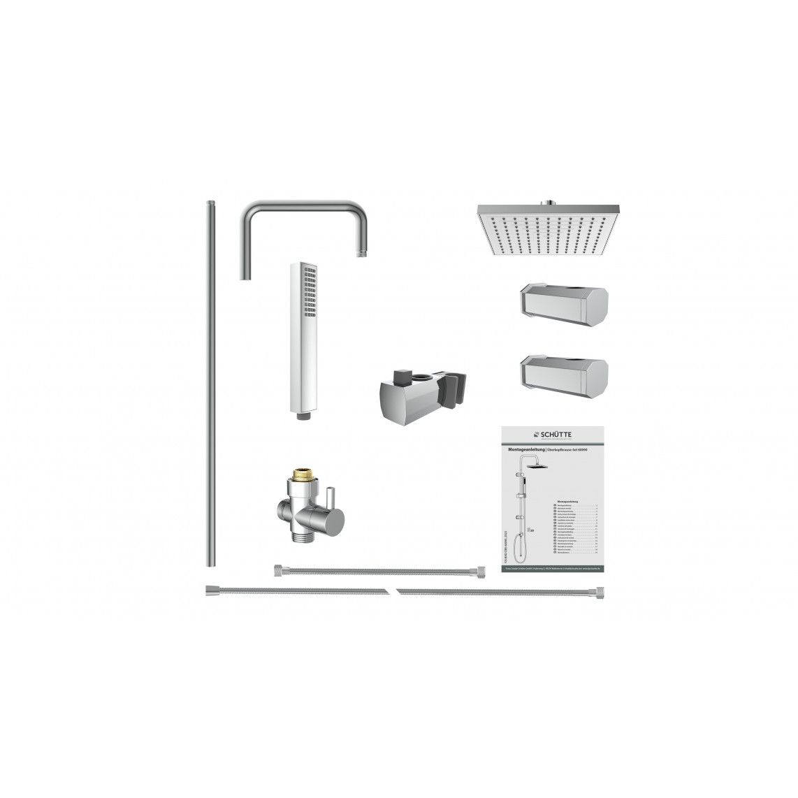 60090 TOKYO Overhead shower set, chrome vue 5