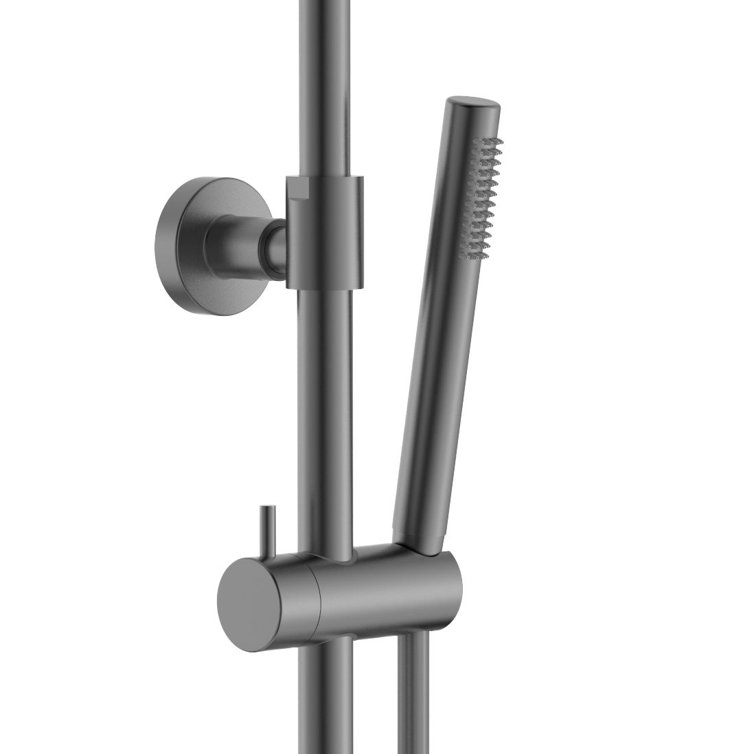 ALONI OPTIMA RONDO SET DE DOUCHE À JETS DE PLUIE – THERMOSTATIQUE – MONTAGE APPARENT – COOL TOUCH - BELGAQUA – GUNMETAL (PVD) vue 4
