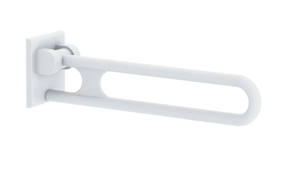 Normbau Nylon Care 300 Barre Appui Rabattable L850MM Nylon 100KG Blanc