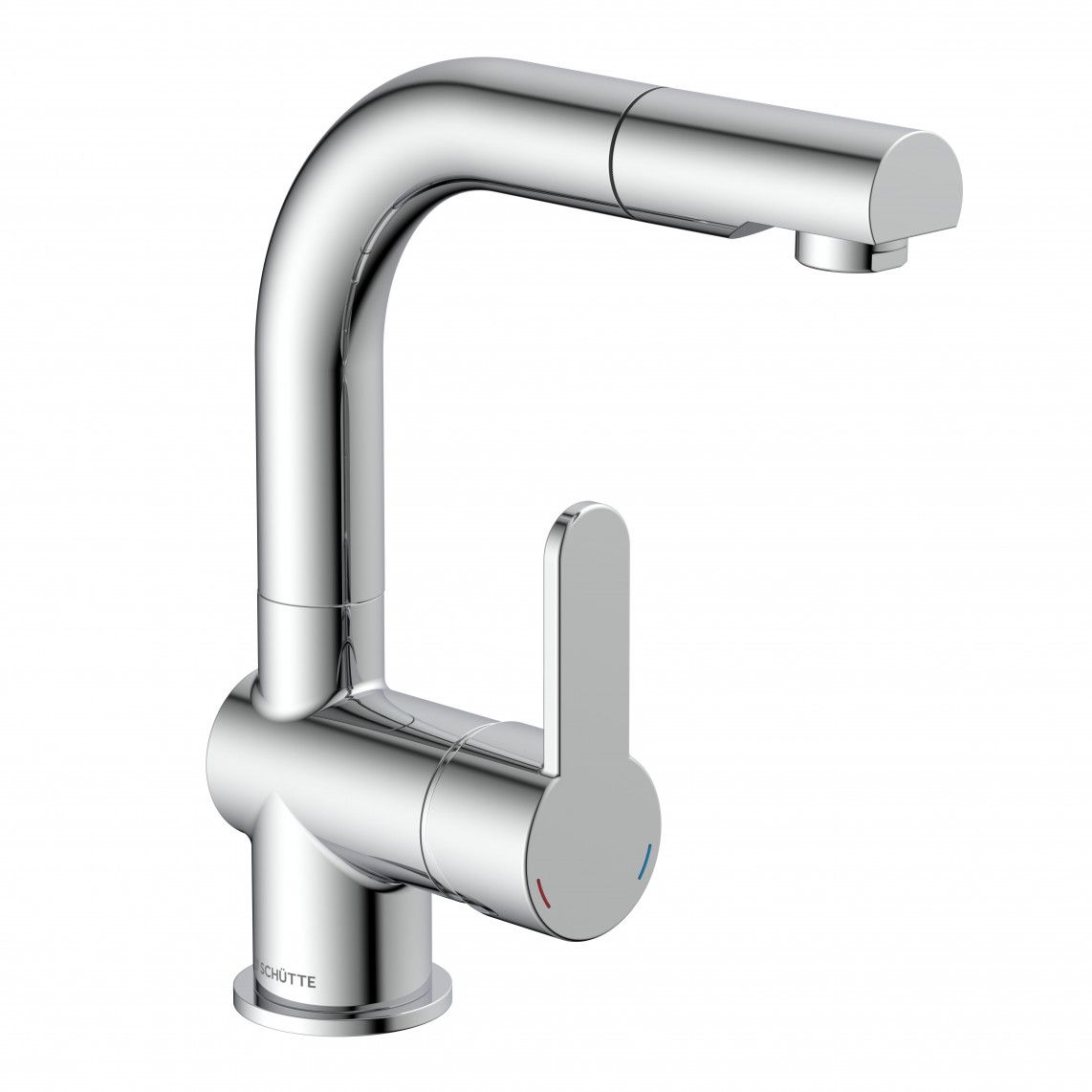 79710 LONDON Wastafelkraan, chroom, met uittrekbare haardouche vue 2