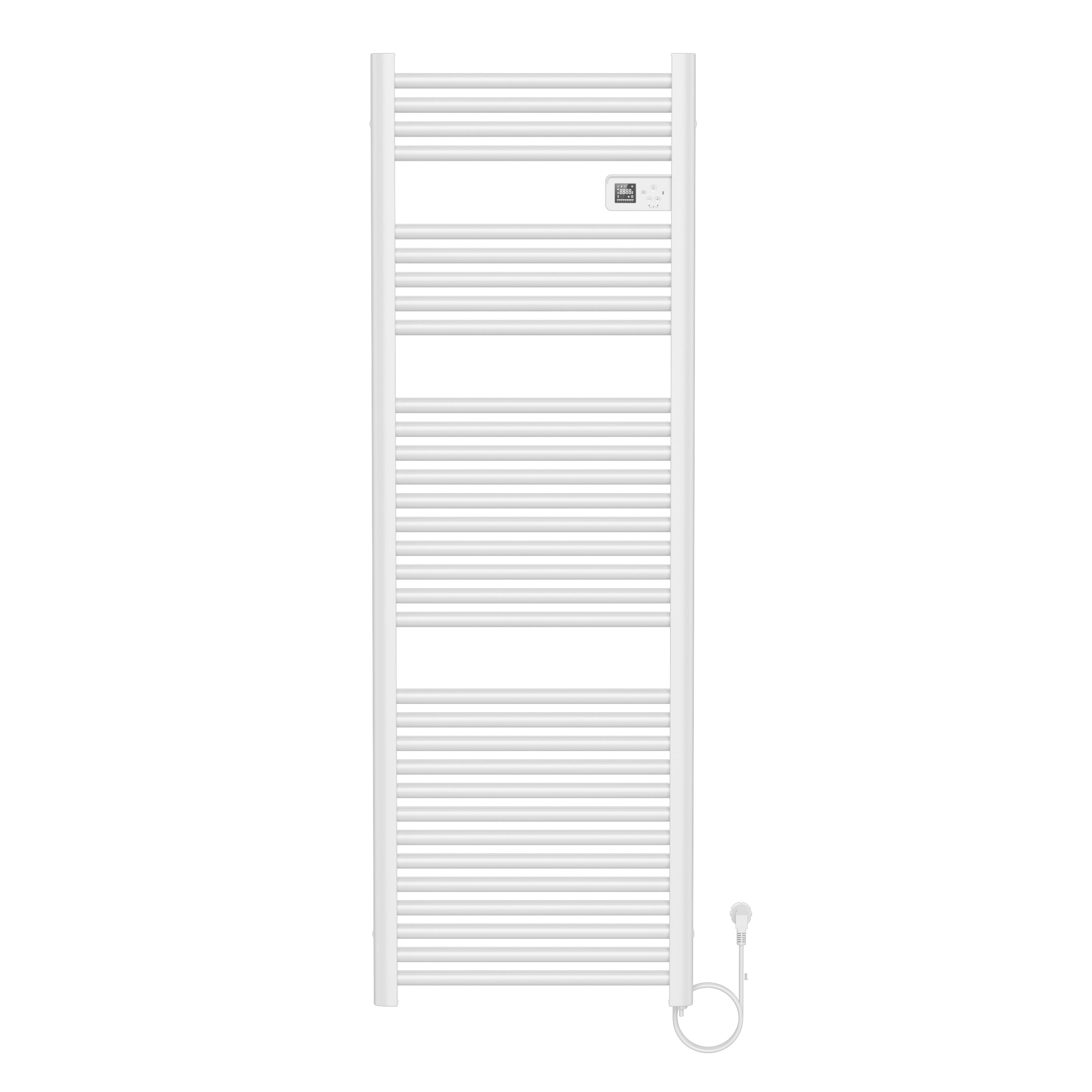 BELRAD SÈCHE-SERVIETTES ÉLECTRIQUE – AVEC THERMOSTAT NUMÉRIQUE PROGRAMMABLE – SMART WIFI - 850W – 1600X540X133 MM – BLANC BRILLANT vue 2