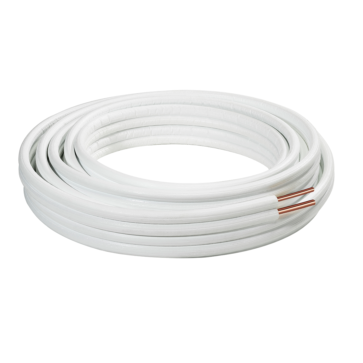 TUBE CUIVRE DOUBLE - PRÉ-ISOLÉ - SANS RACCORDS - CUIVRE - 1/4"-1/2" - ROULEAU 20M vue 2