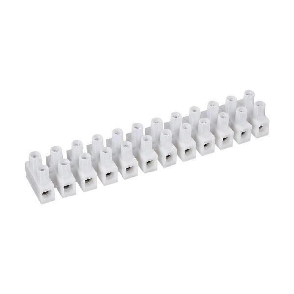 Barrette de connexion 2.5mm² 24A 450V polypropylène Blanc