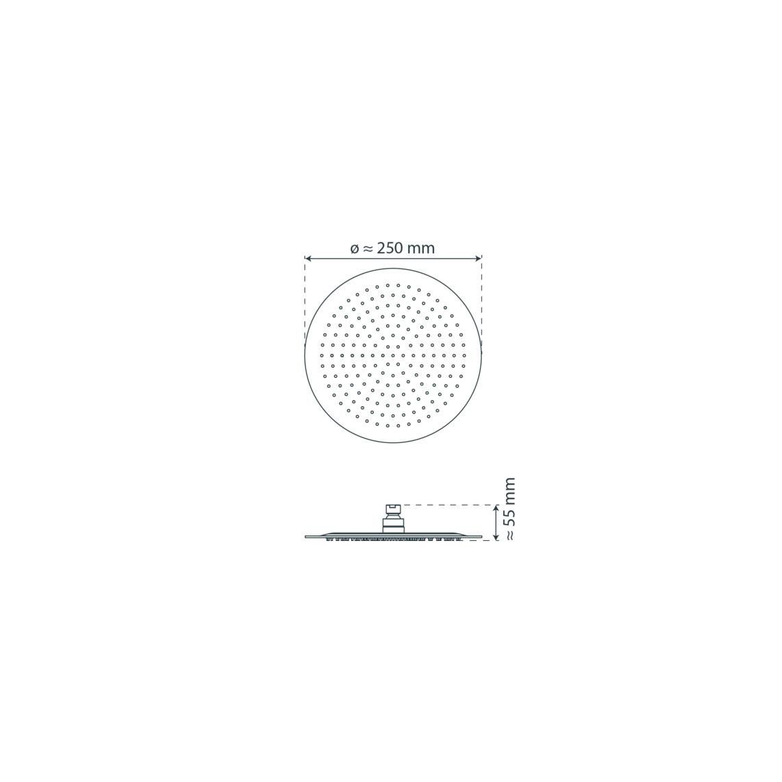 69243 JAVA Head shower, chrome vue 6