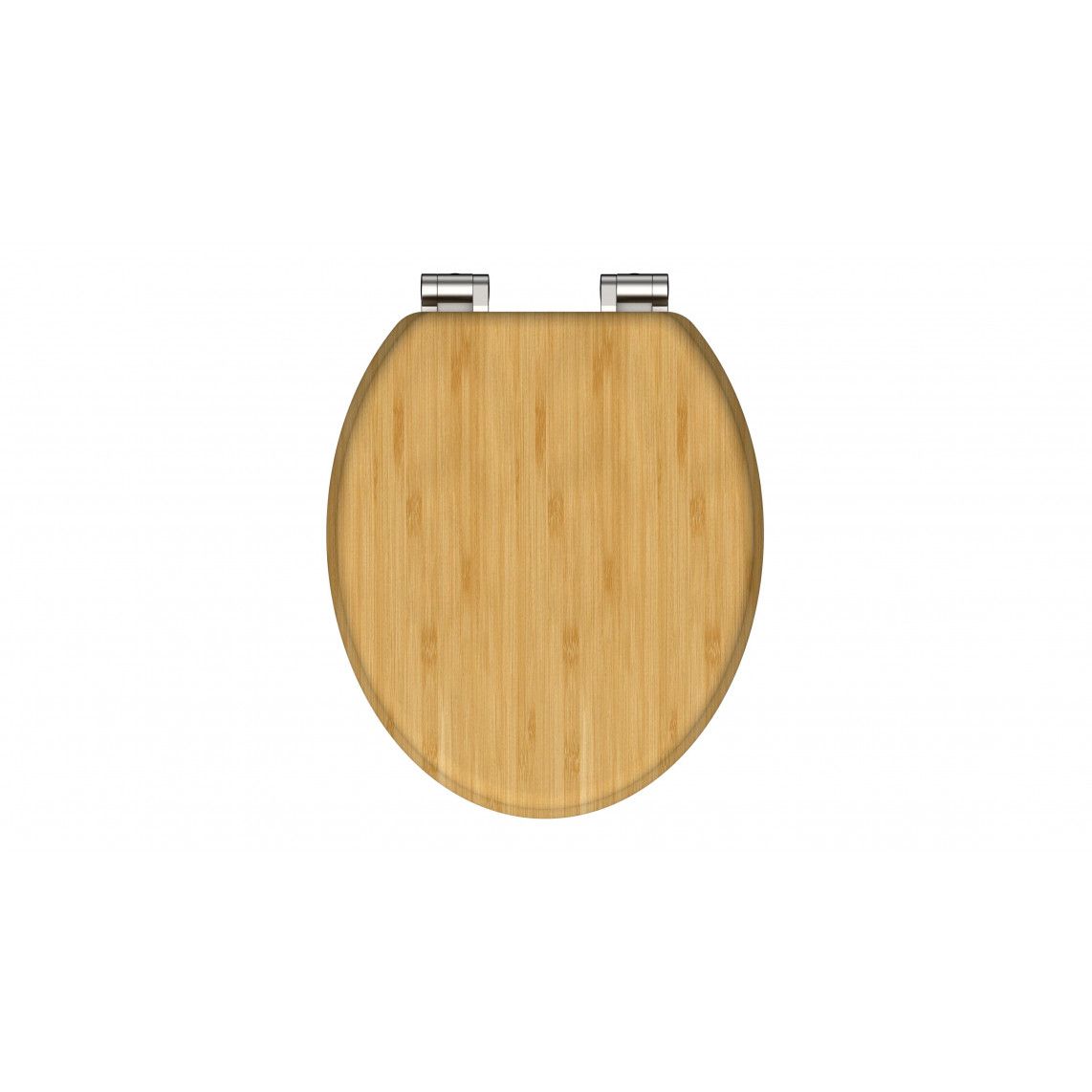 81101 Toilet seat NATURAL BAMBOO, Bamboo, with soft close vue 2
