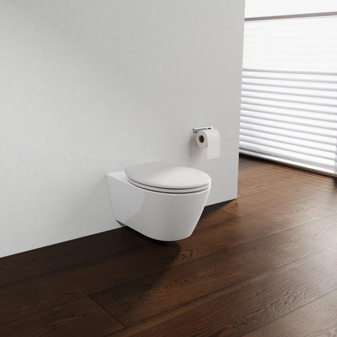 82650 Duroplast wc-zitting WHITE, PREMIUM, met valrem vue 10