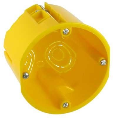 Boîte 65mm Jaune pour parois creuses