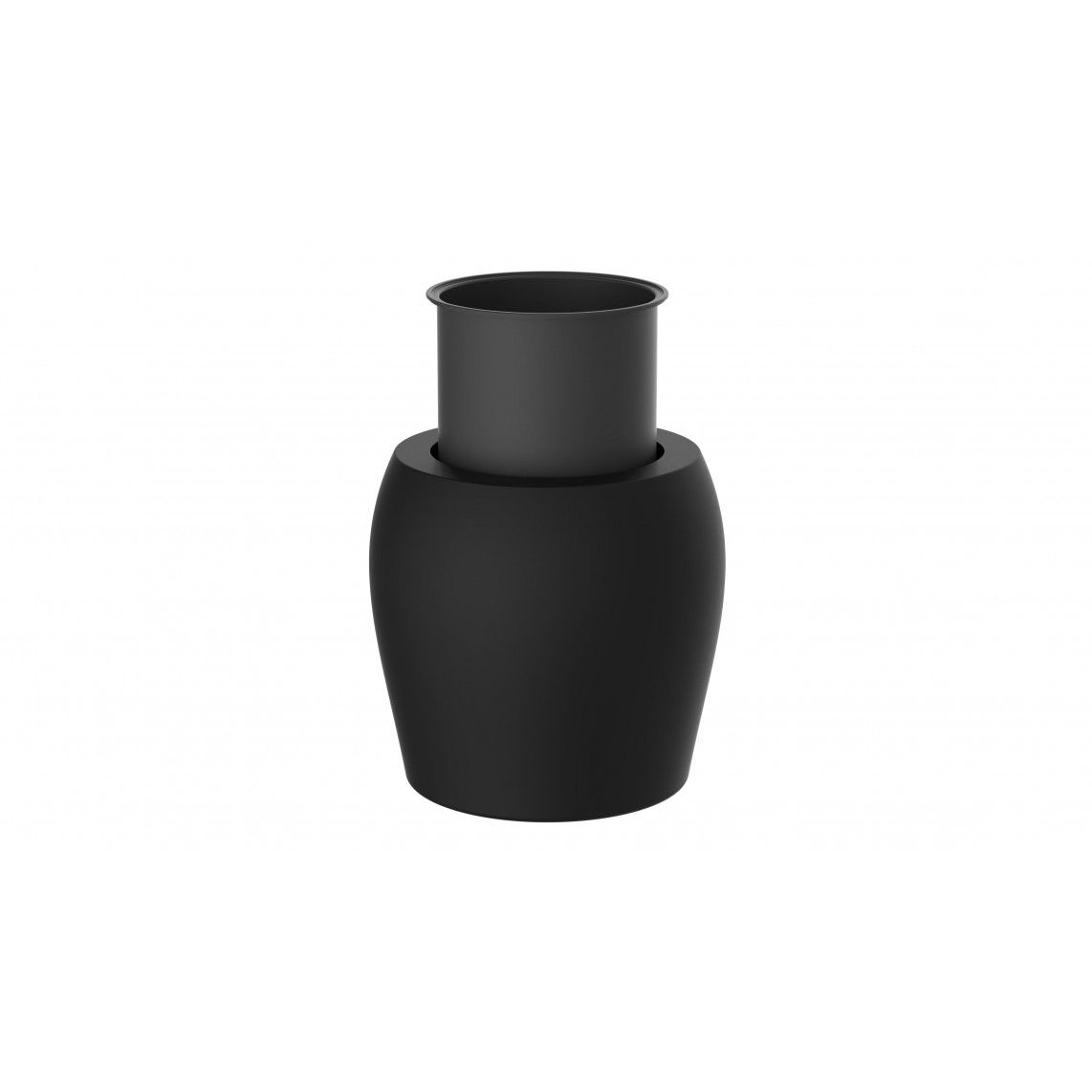 BA0102 Toilet brush holder, black matt vue 5