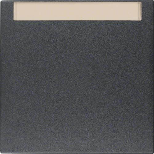 Touche avec porte - étiquette Berker S.1 / B.3 / B.7 Anthracite, mat