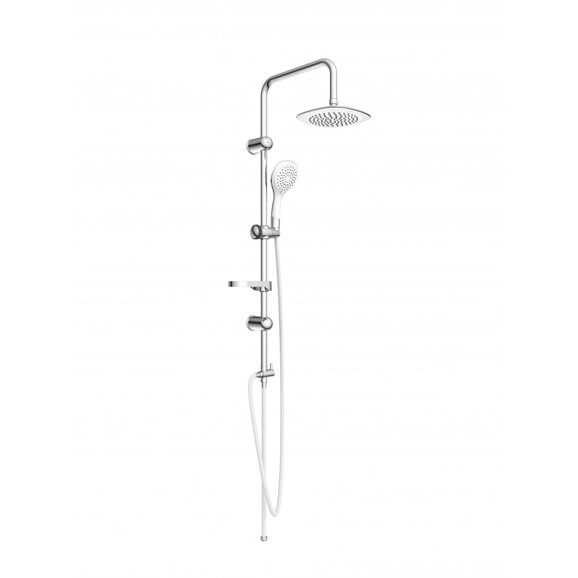 DXLD60087CS DUSCHTRAUM Overhead shower set, chrome/white vue 2