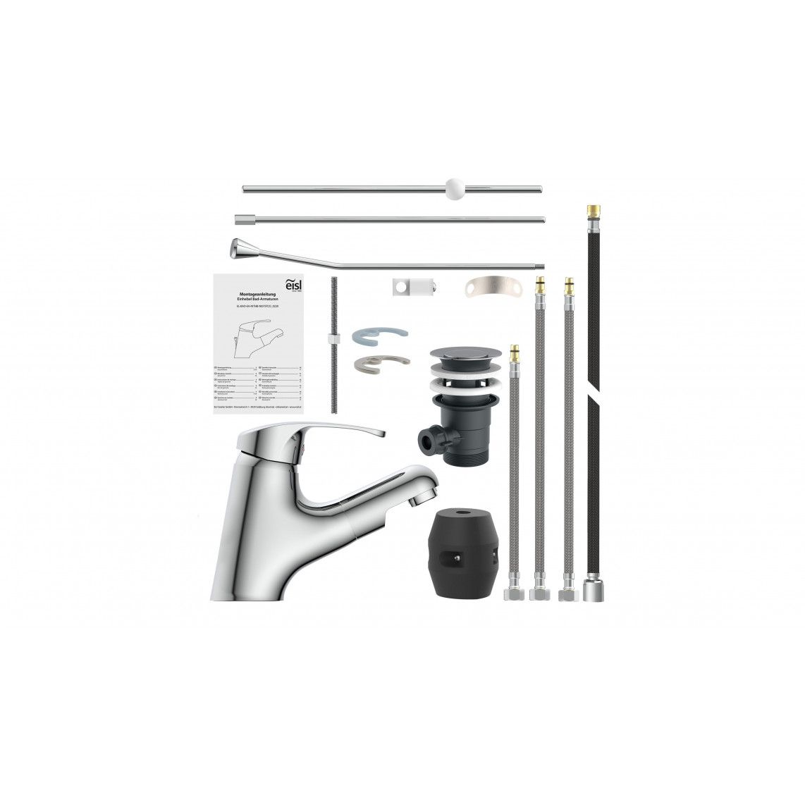 NI075TCO VICO Wash basin mixer, chrome, with pull-out sprayer vue 4