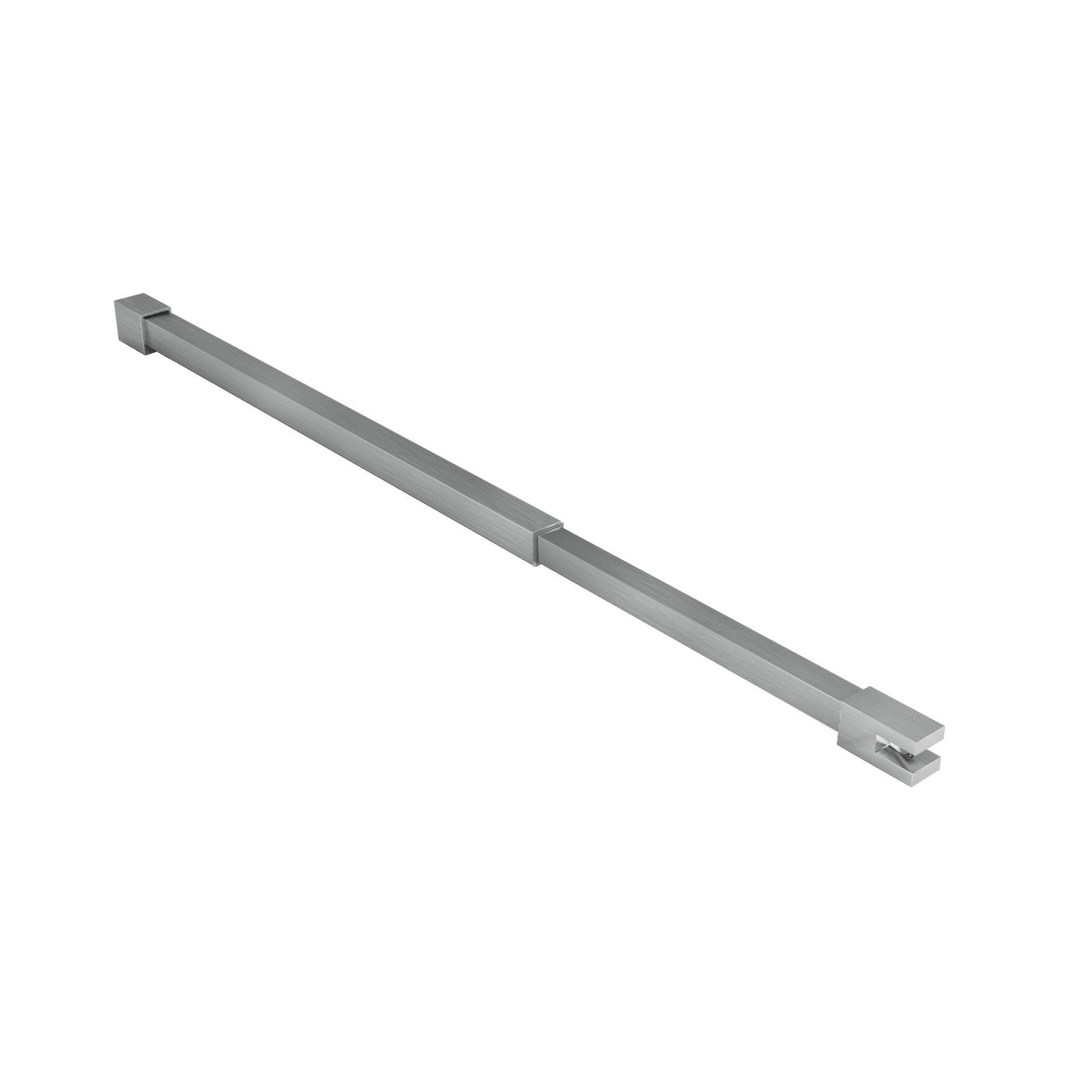 ALONI SUPPORT PLAFOND - RÉGLABLE - 43-80 CM - ACIER INOX BROSSÉ vue 2