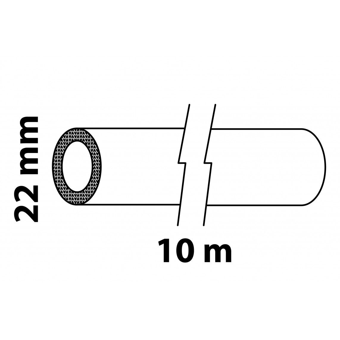 98930620 buisisolatie, rol 10 m, voor buis 22 mm vue 2