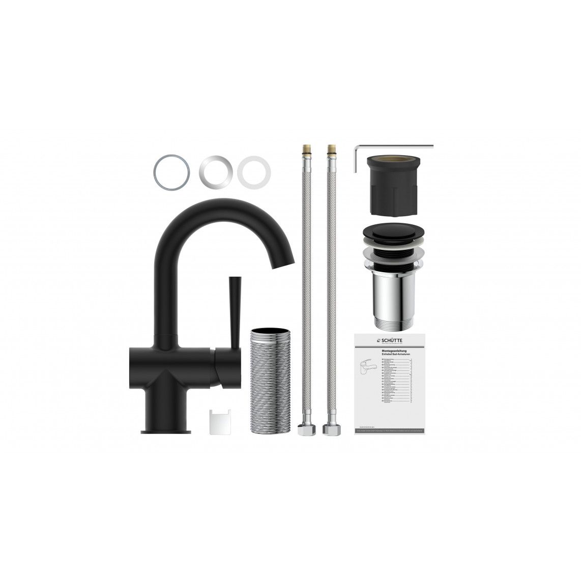 79016 CORNWALL Mitigeur lavabo, noir mat vue 5
