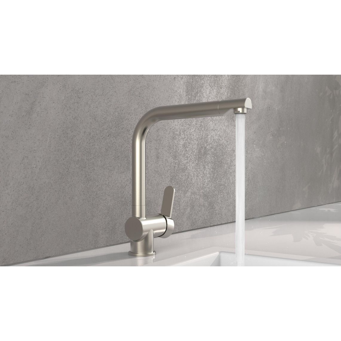 79826 RIO Sink mixer, stainless steel look vue 6