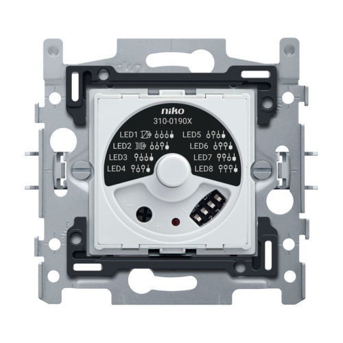 Socle pour variateur à bouton rotatif universel avec déparasitage TCC, 5 – 325 W, connexion à 3 fils