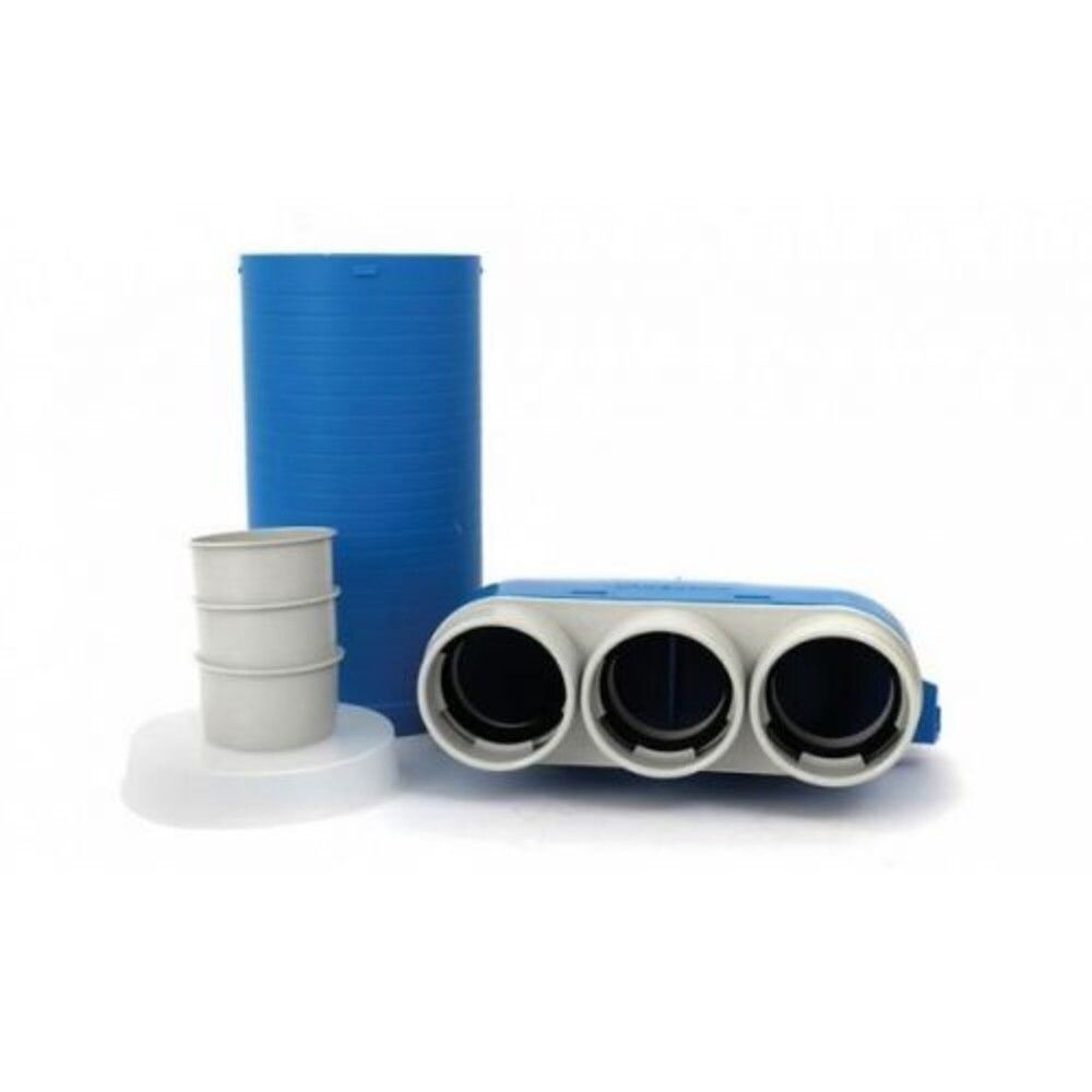 Vent-axia VCH250-63 Collecteur Terminal 3 X D 63 MM D 125 MM Avec Étui