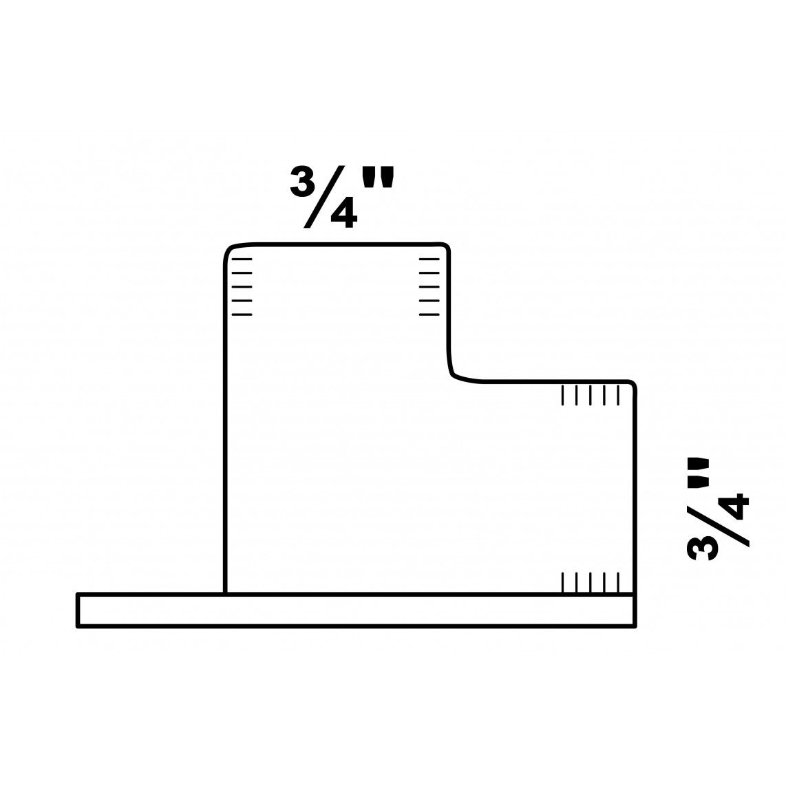 989837255 Elbow wall plate, malleable galvanized, 3/4" female vue 2