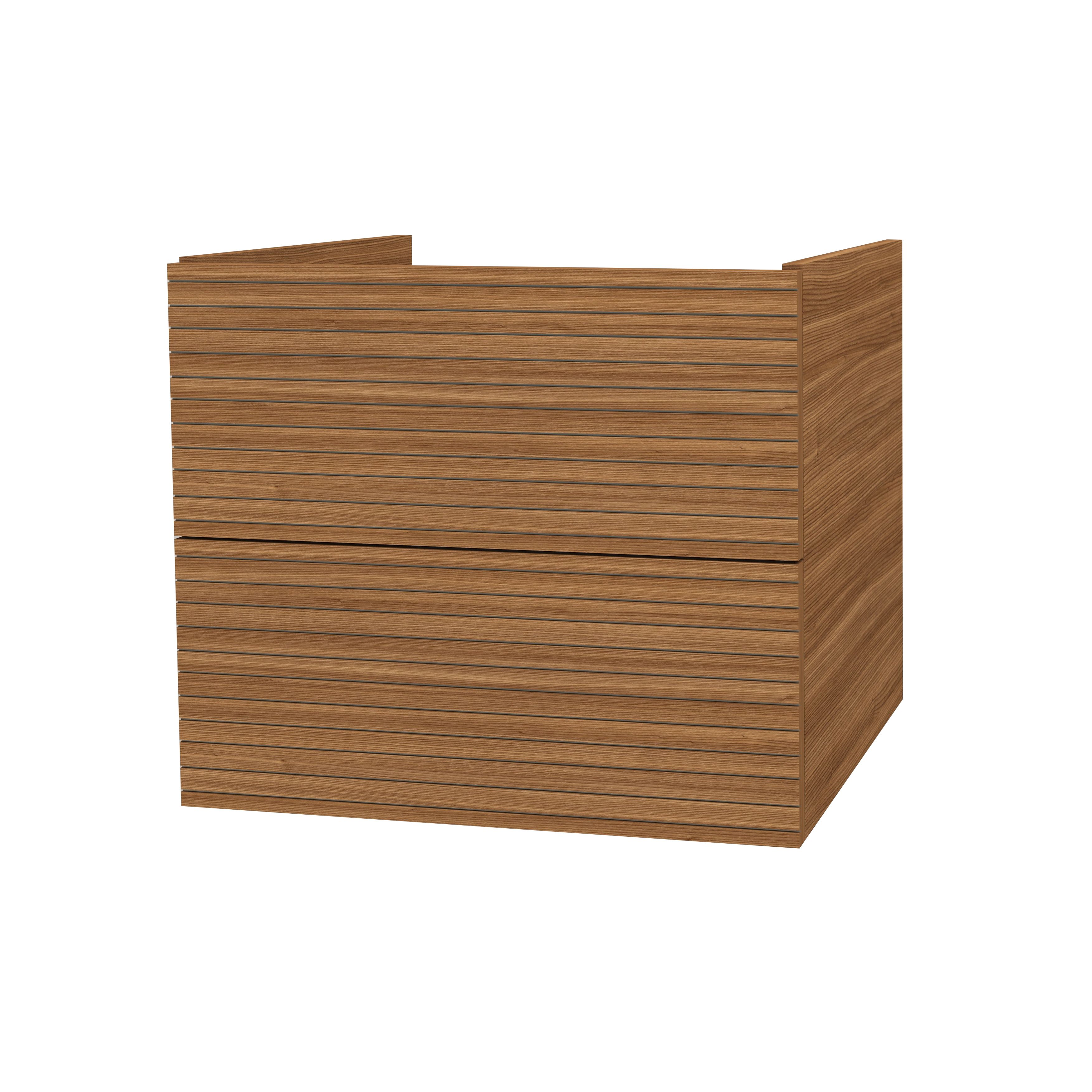 ELITE MEUBLE SOUS-PLAN AVEC RELIEF HORIZONTAL (60CM) - MARRON vue 2