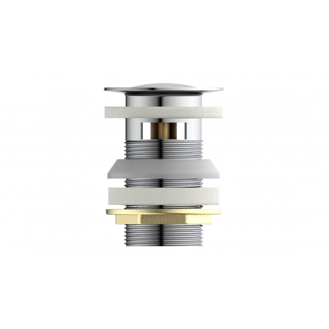 10618 Press waste met overloop, chroom, 1 1/4", o.a. voor 79710 vue 2