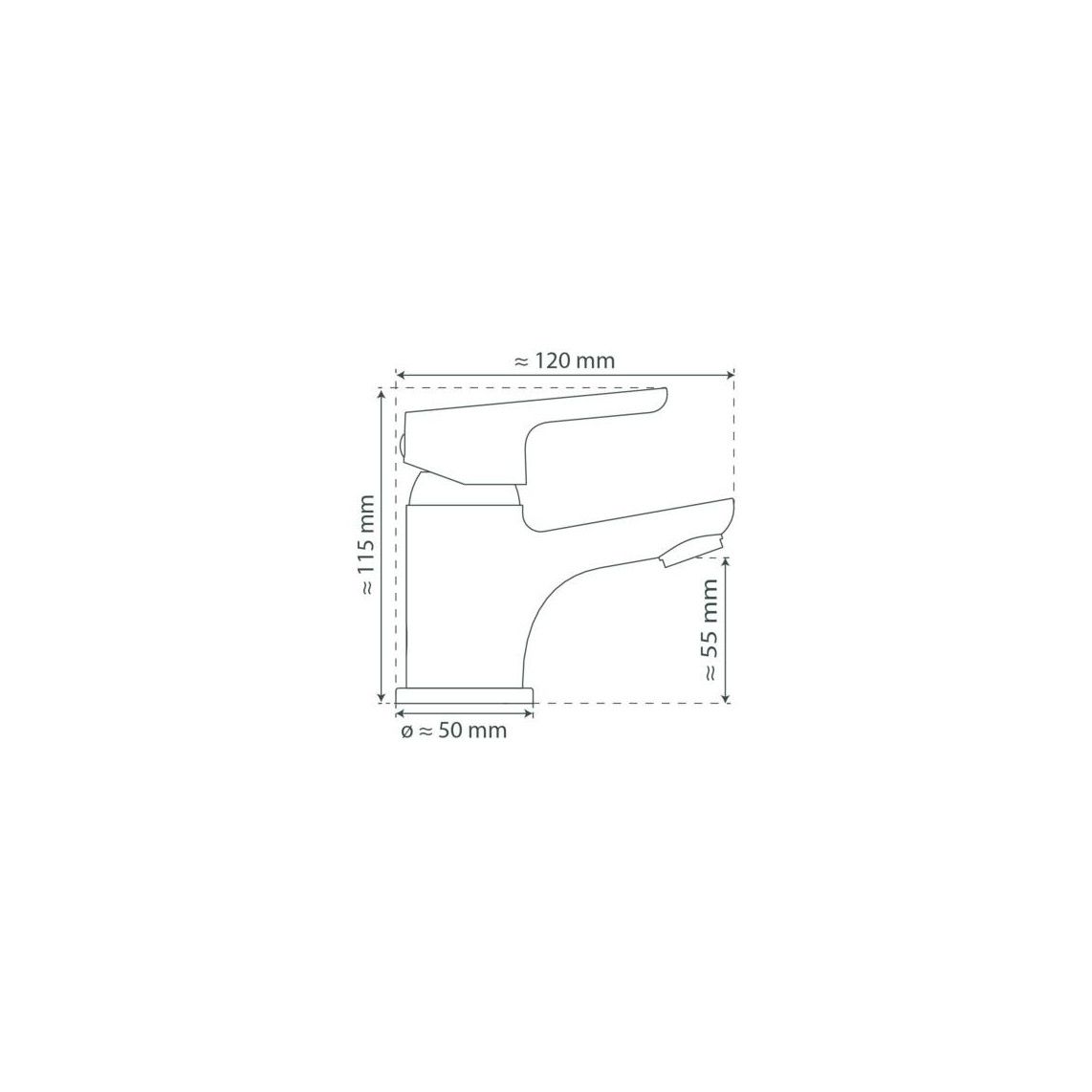 42100 VICO Wash basin mixer, chrome vue 4