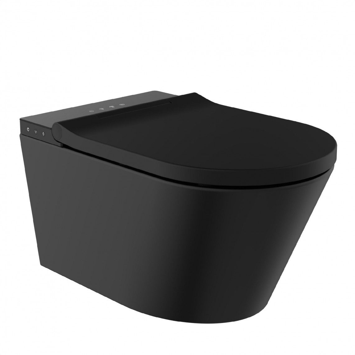 92106 SCHÜTTE douche wc, randloos, met wc-bril, zwart vue 2