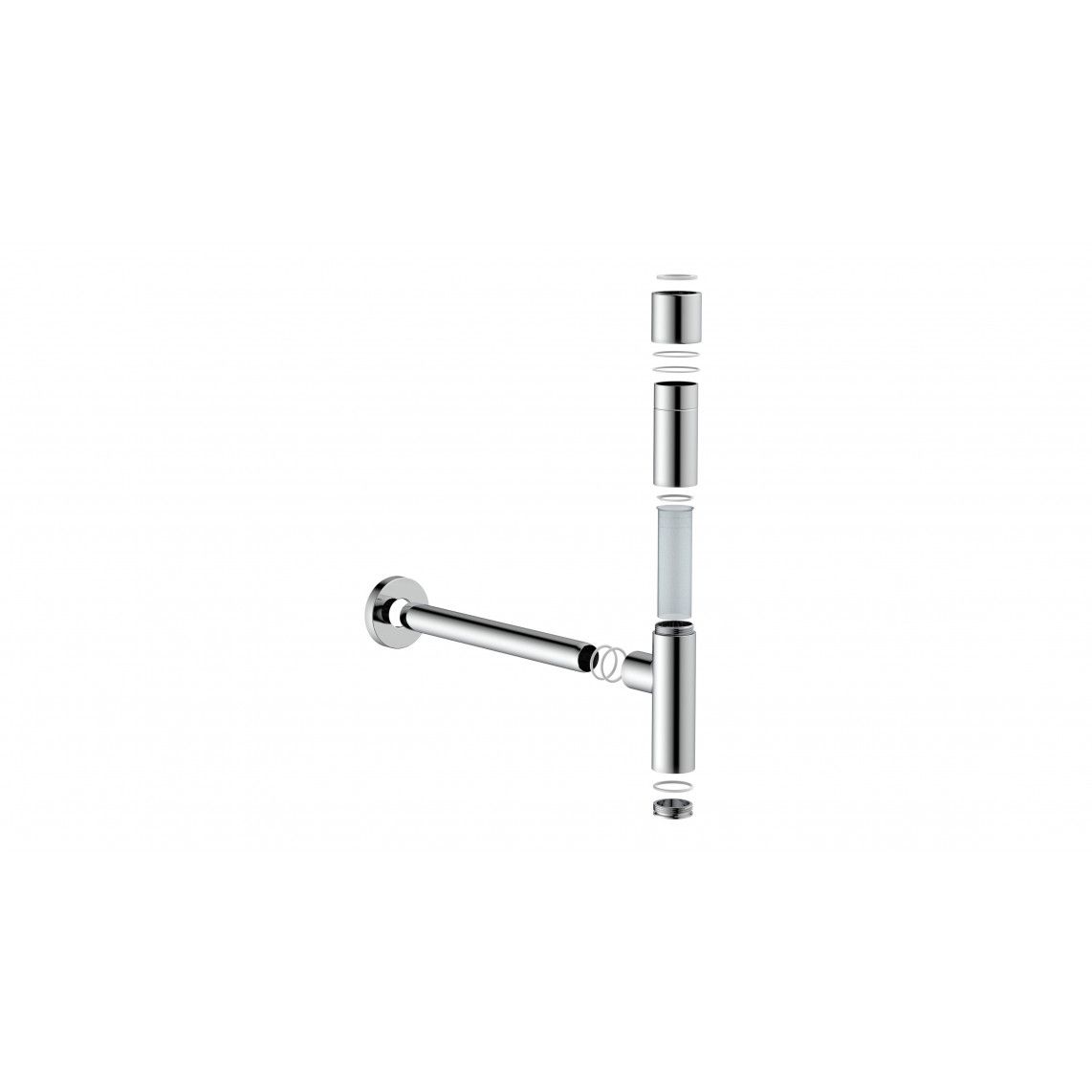 98803710 DS-2WK Bottle trap, chrome, 1 1/4" x 32 mm vue 4