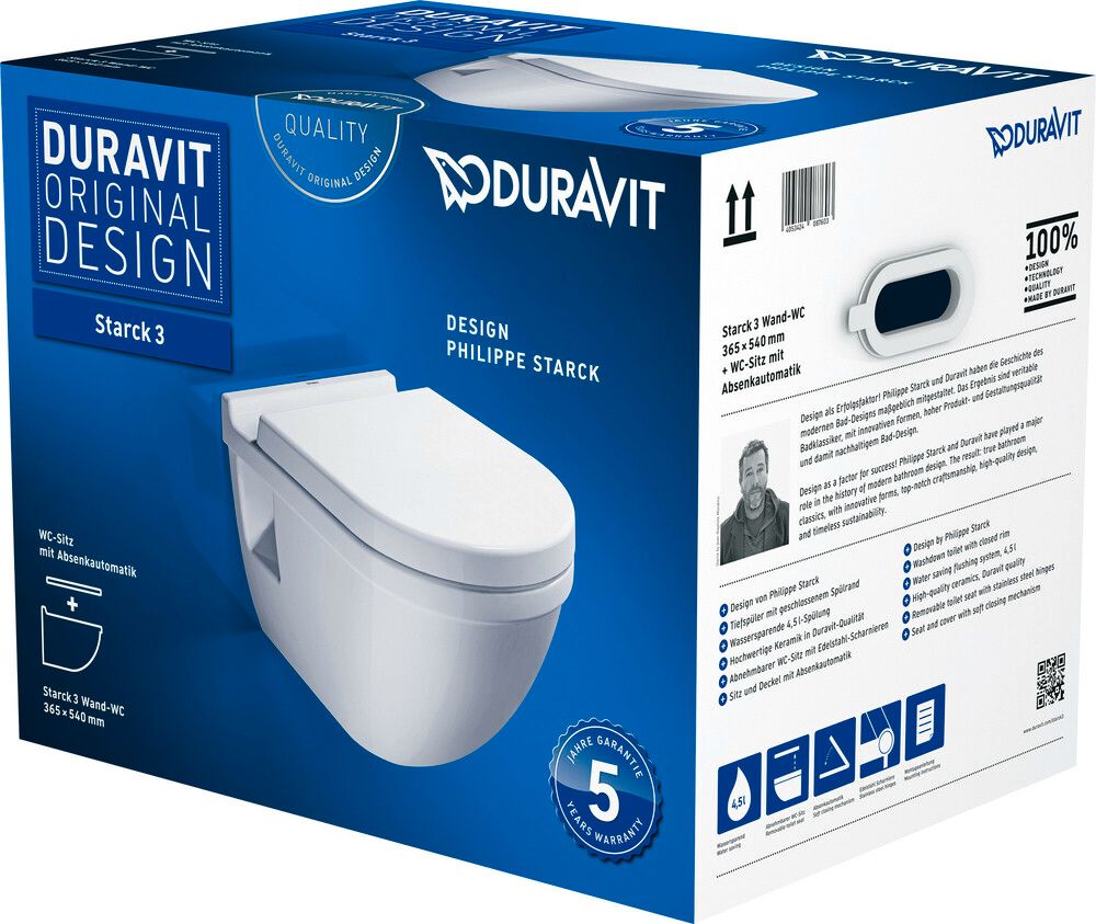 Duravit Starck 3 Pack Cuvette Suspendue