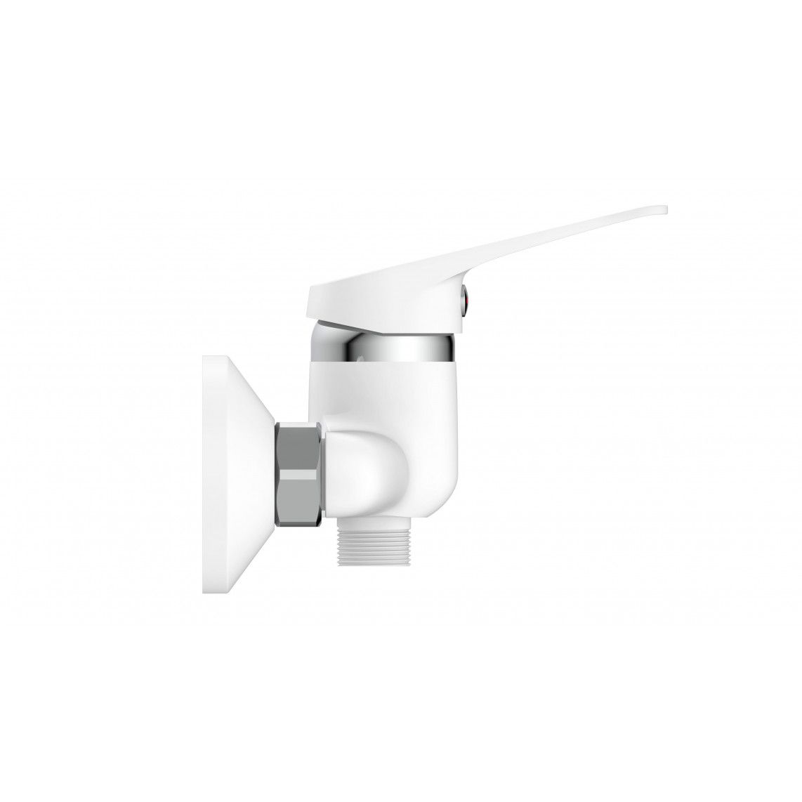 NI168SCR-W SPEED Shower mixer, white/chrome vue 3