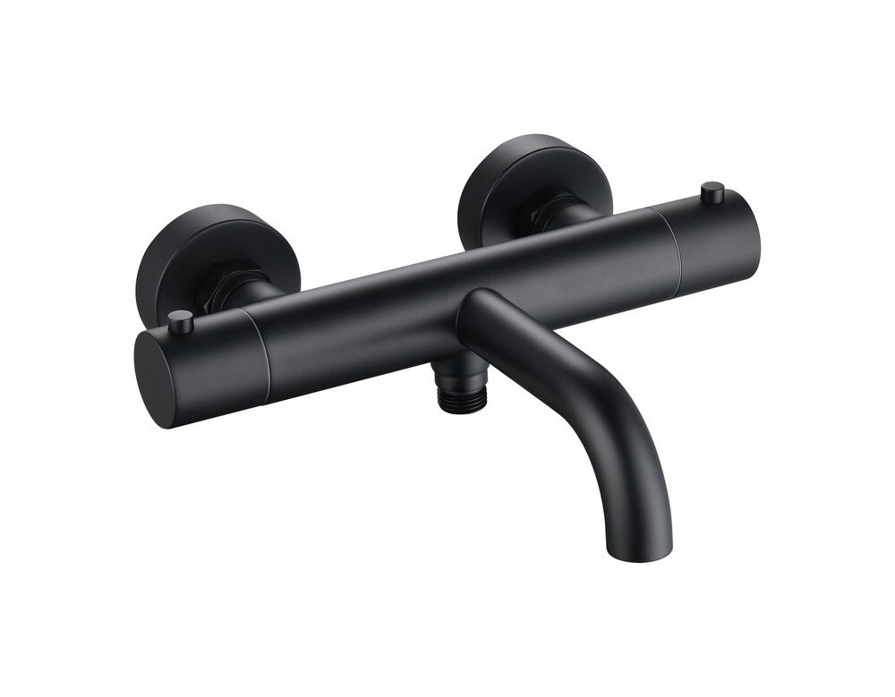 Lana Black Mitigeur Bain/douche Thermostatique Noir Mat