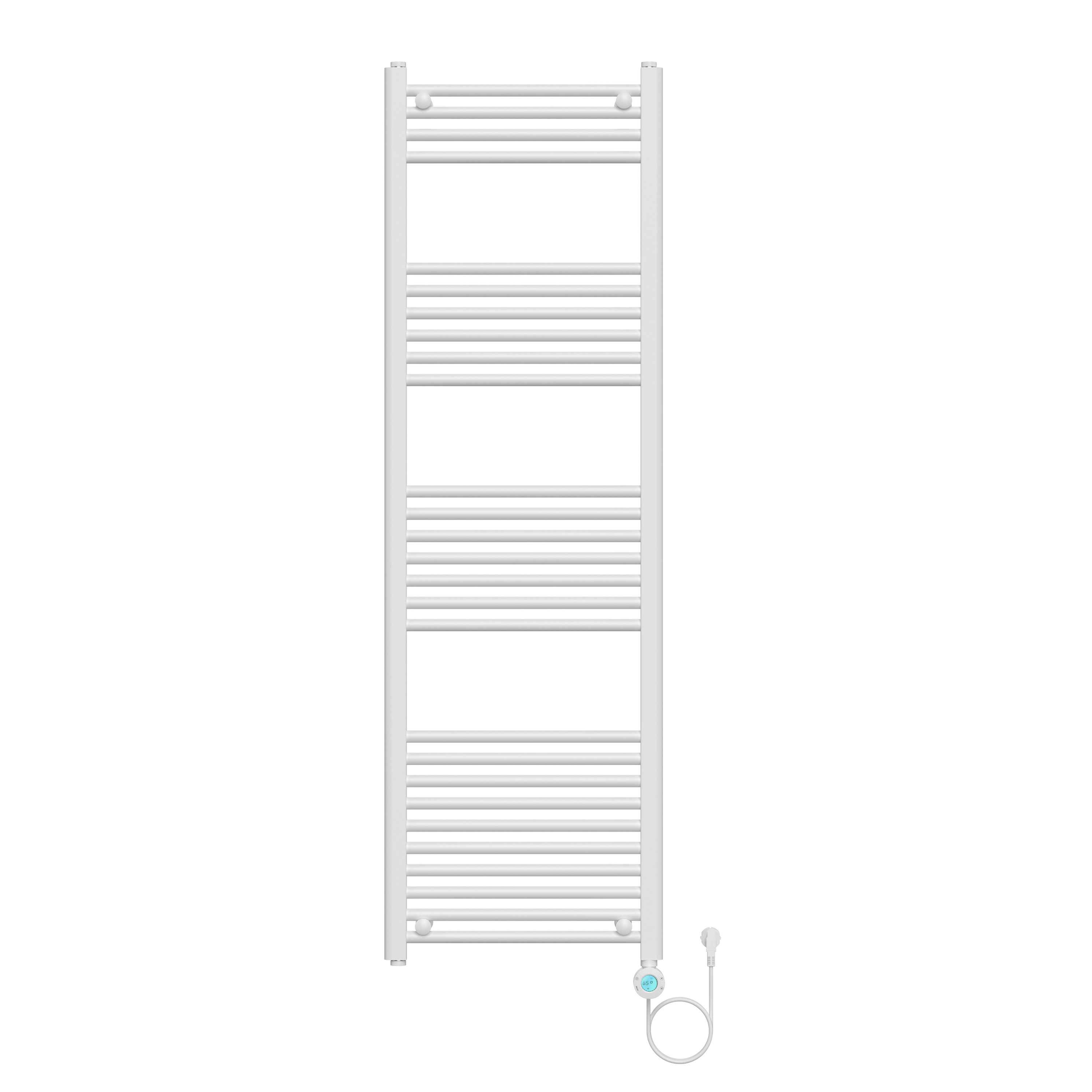 Belrad Sèche-serviettes Électrique – Avec Thermostat Numérique Programmable – Smart Wifi - Raccord À Droite – 900W – 1600×500 MM – Blanc Brillant