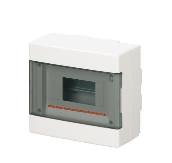 Coffret apparent 8 modules Blanc IP40 avec porte transparente dimensions 200 x 180 x 100mm