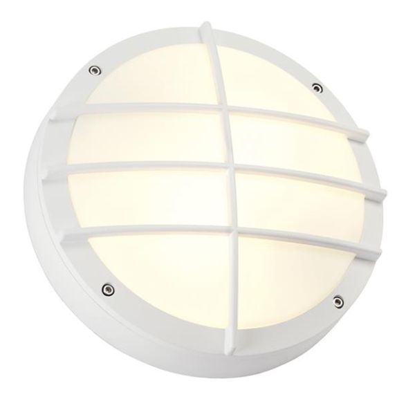 Bulan Grid applique, ronde, Blanc, E27, maximum 2 x 25W, diffuseur PVC