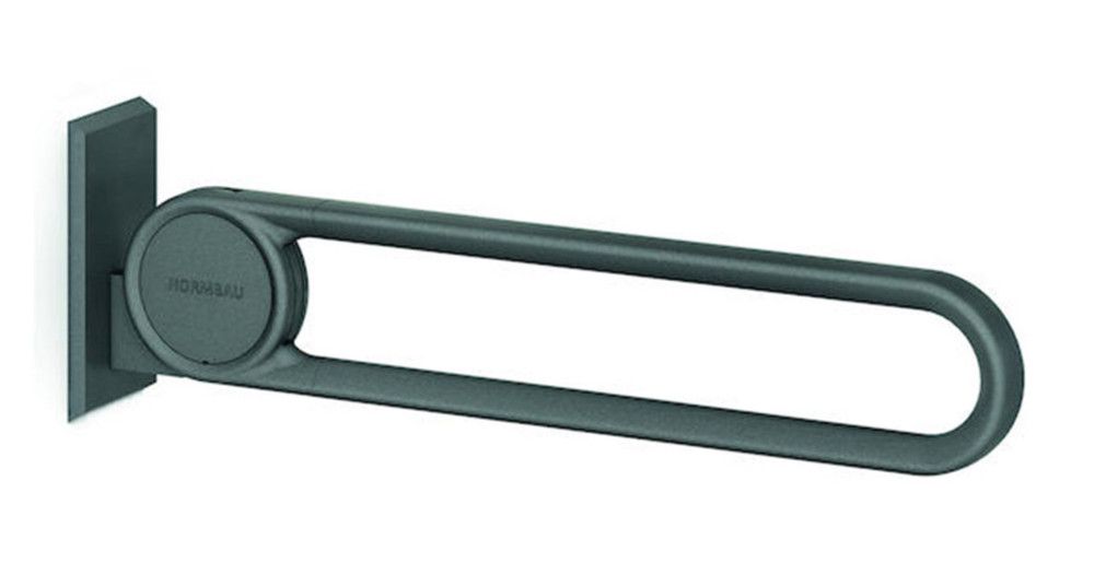 Normbau Cavere Care Barre Appui Rabattable L900MM Alu 100KG Anthracite Gris