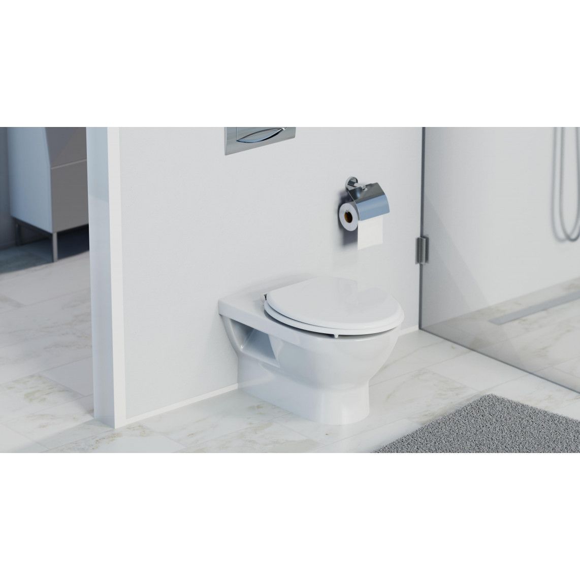 80101 MDF WC-zitting SPIRIT WHITE, met valrem vue 11