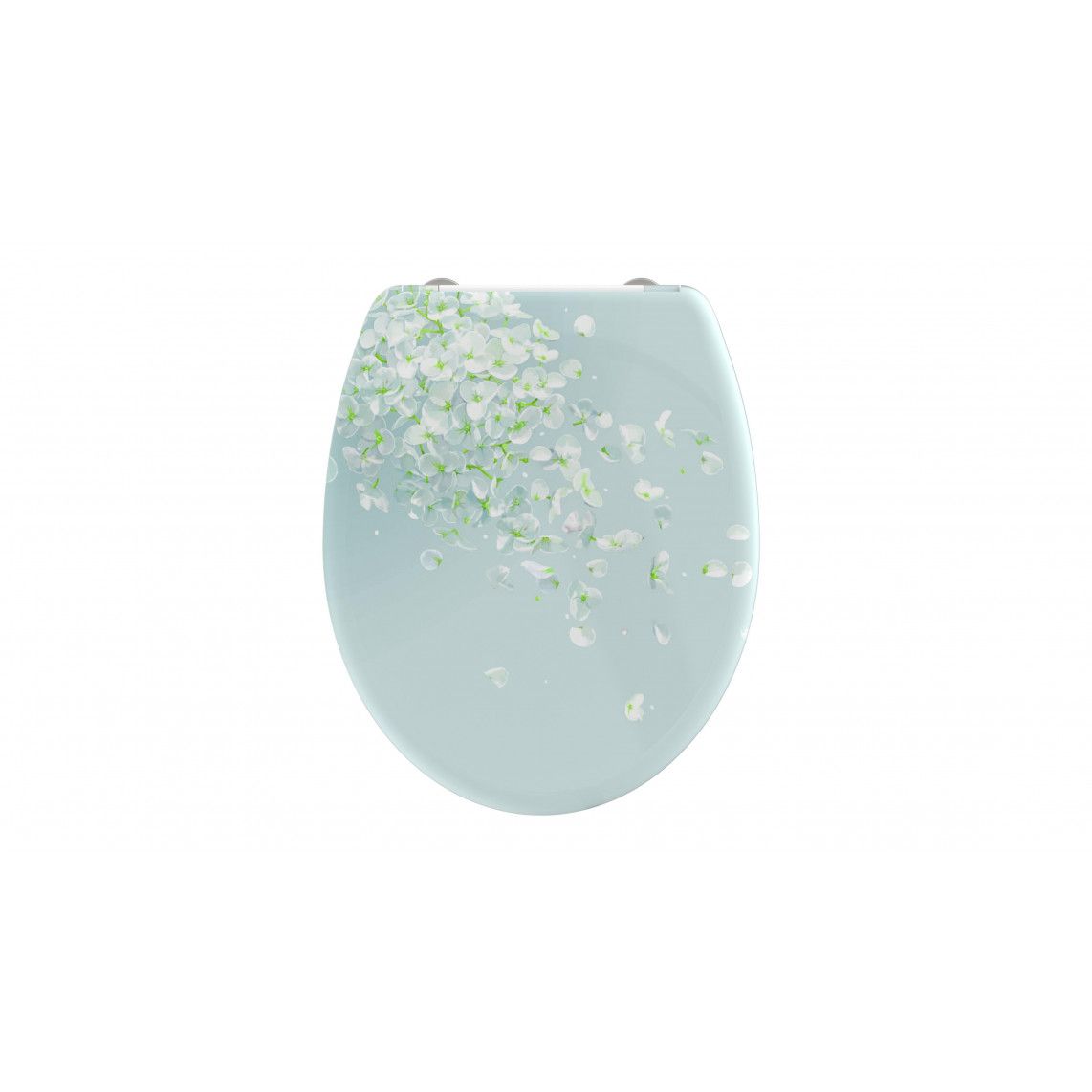 82381 Duroplast Toilet seat FLOWER IN THE WIND, with soft close and quick release vue 2