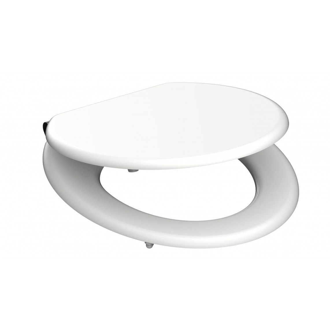 84100 Moulded wood toilet weat WHITE, with soft close vue 10