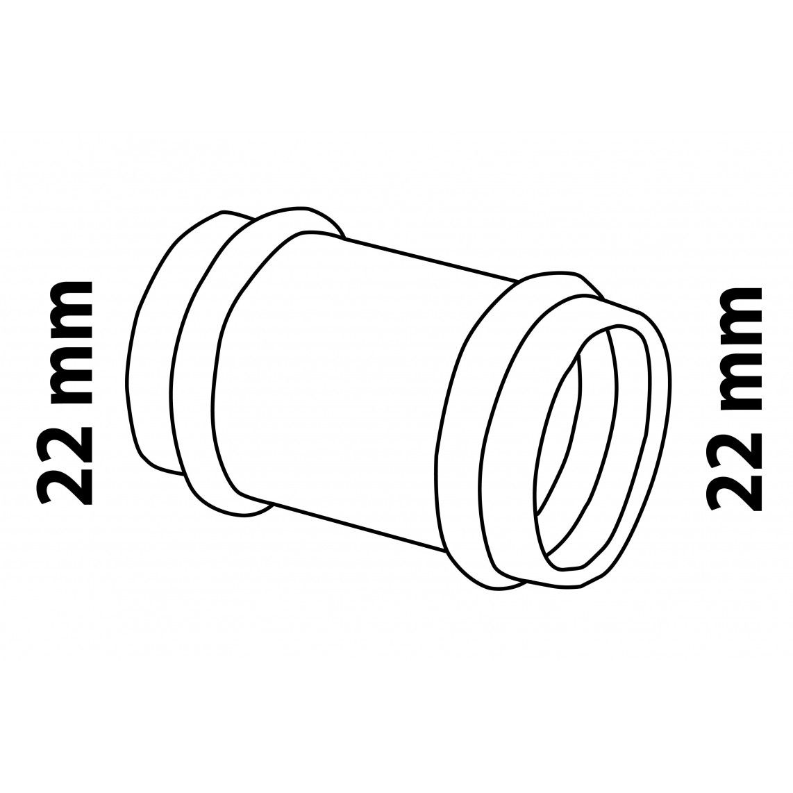 988616955 CU schuifmof, blanco, 22 mm, 2 mofen, (P5270S), vue 2