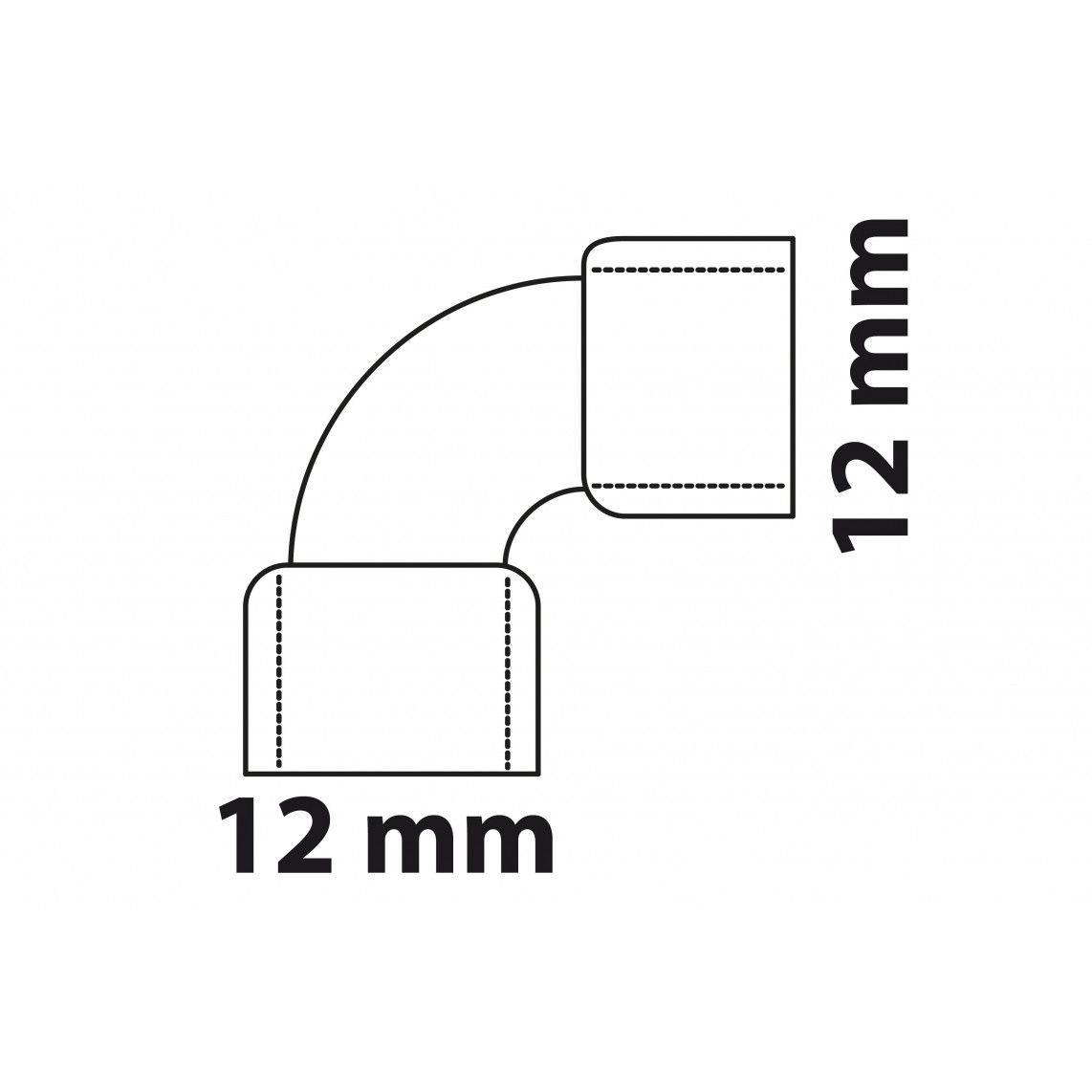 989032017 Angle 90°, copper solder fitting, 12 mm, 2 sockets vue 3
