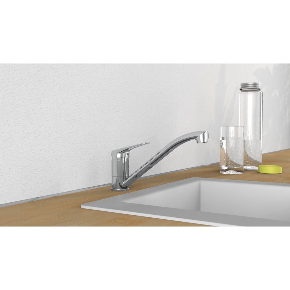 NI182SCR SPEED Sink mixer, chrome vue 6