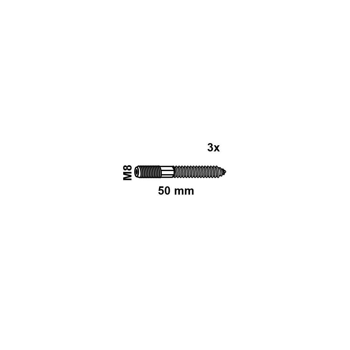 97333750 Hanger bolt, M8 x 50 mm (3x) vue 2