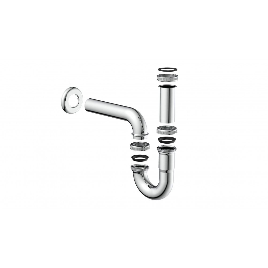 98801110 buissifon, chroom, 1 1/4" x 32 mm vue 4